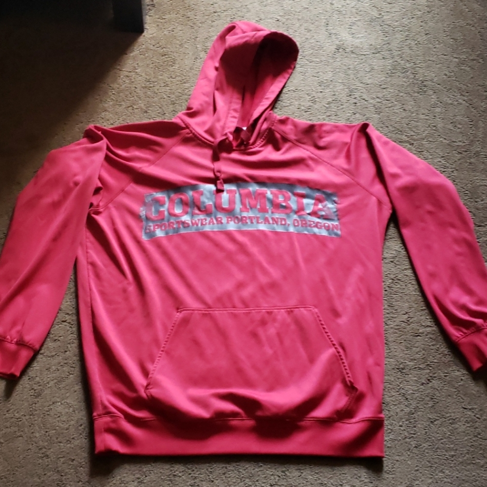 Columbia Red Sweatshirt light weight